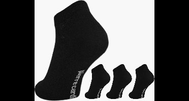 Pierre Cardin sneakersokken - 10 Paar - Unisex - Zwart - Maat 47-50
