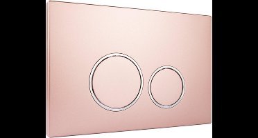 Starbluedisc Doppio 50 bedieningsplaat voor Geberit UP100/UP320/UP720 reservoir chroom/rose gold
