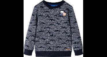 vidaXL - Kindertrui - 116 - gemêleerd - marineblauw