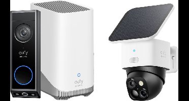 eufy Security E340 Video Doorbell + HomeBase 3 + SoloCam S340 - Bundelvoordeel