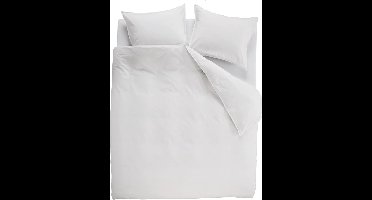 Ambiante Cotton Uni dekbedovertrek - Effen - Lits-Jumeaux - 240x200/220 - Wit