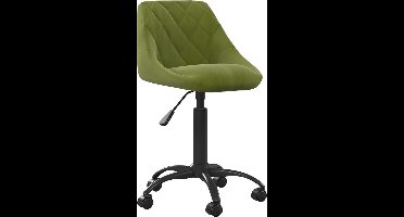 vidaXL - Kantoorstoel - fluweel - lichtgroen