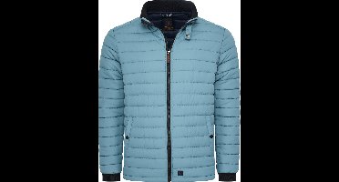 Mario Russo Wave Jacket - Jas Heren - Winterjas Heren - Waterafstotend - Stone Blue - XXL