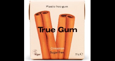 True Gum Cinnamon suikervrij 21 Gram