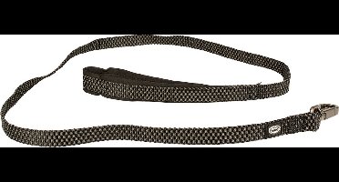 Duvoplus - Uitlaatriem Voor Dieren - Hond - Explor East Leiband Nylon S-m 120cm/15mm Zwart - 1st