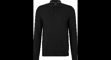 Hugo Boss polo lange mouw zwart