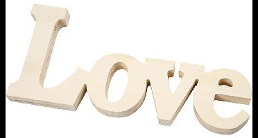 CC Decoratie Woord Love 23x10 cm