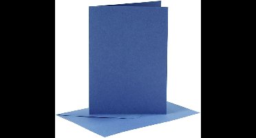 CC Kaarten & Enveloppen 10,5x15 cm Donkerblauw 6 stuks