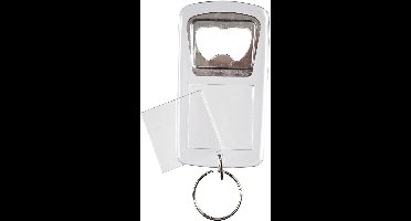 Creativ Company Sleutelhanger met Flessenopener 8x4,5 cm Transparant 5 stuks