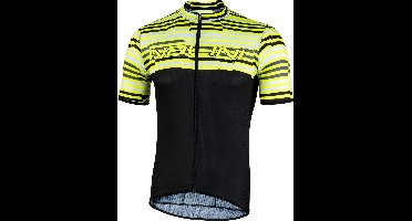 Nalini Fietsshirt Korte Mouwen Heren Zwart/Fluo - Chamonix1924 Black/Neon Yellow - XL