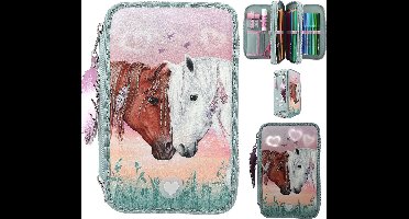 Depesche - Miss Melody 3-vaks gevulde etui LED met hartjes