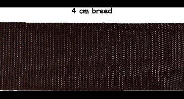 Tassenband - 3 meter - 40 mm breed - Bruin - Hobbyband - Nylonband - Banden - Polyesterband - PP band - Hobby - Naaien