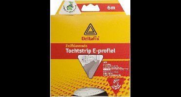 Tochtstrip E-Profiel Wit 6M