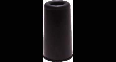 Deltafix Deurbuffer - deurstopper - zwart - rubber - 75 x 40 mm - schroefbevestiging