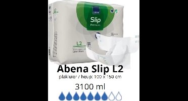 ABENA Incontinentie Slip Premium L2 - Eendelig Verband ter Bescherming van Zwaar Urineverlies en (Dunne) Ontlasting - Perfecte Aansluiting door Flexibele Sluitstrips - 22 Stuks