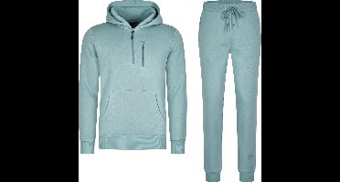 Mario Russo Trainingspak Achilles - Huispak - Joggingpak - Hoodie - Stone Blue - XXL