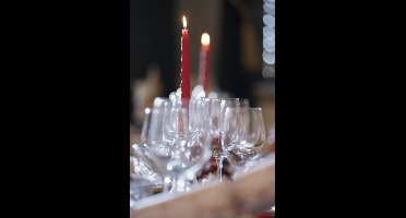 Cosy&Trendy - Gedraaide kaars - Rood - set/4