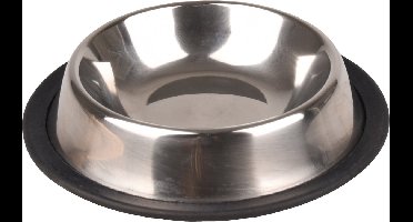 Flamingo Kattenvoerbak Anti Slip - 11 cm - Zilver