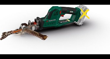 Parkside Accu Takkenzaag - 20V - Slagfrequentie: 0-2700 spm - Snijcapaciteit: max. Ø90 mm - Exclusief accu en snellader