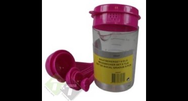 maatbekerset 8 delig - 500ml - maatbeker - roze - benson - maatkan - 0.5l - maat beker