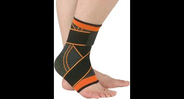 Enkelbrace - Enkel Bandage - Voet brace - Enkel Brace - Enkelsteun - Enkelondersteuning - Verstelbaar – One Size - Universeel - Oranje