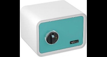 mySafe 350 Kluis met vingerprint blauw-wit