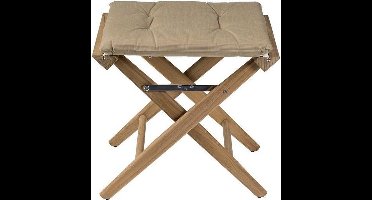 Regisseurskruk DeLuxe met Forza Beige Kussenset (Geolied)