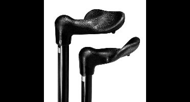 Wandelstok Anatomisch Zwart Links