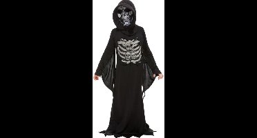 Smiffys - Skeleton Reaper Kinder Kostuum - Kids tm 9 jaar - Zwart