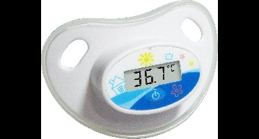 Camry 8413 - fopspeen - speen - wit -blauw met thermometer