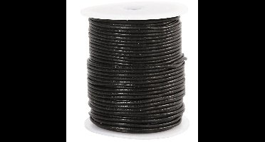 Creotime Leerkoord,  2 mm, zwart, 50 m