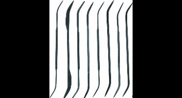 Budget riffler curved file set - gebogen vijlen - 8x