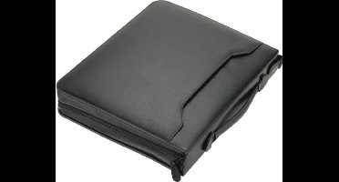 Alassio conferentiemap - AREZZO - A4 - leer - zwart - JU-30075