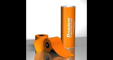 Toiletpapier oranje Luxe koker - 5601028010580