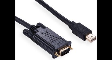 Mini DisplayPort 1.1 naar VGA kabel / zwart - 3 meter