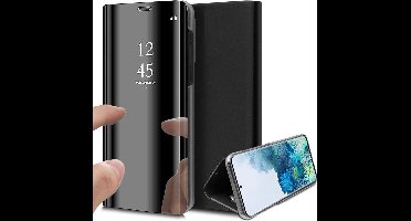 Hoesje geschikt voor Samsung Galaxy S20 Plus - Book Case Spiegel Zwart