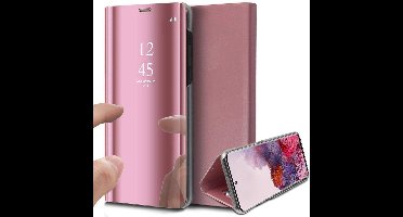 Hoesje geschikt voor Samsung Galaxy S20 - Book Case Spiegel Roségoud