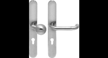 Knop/krukgarnituur CHASE DIN-R PL KL4 rvs mat blind LS-XL