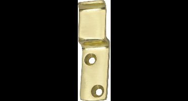 Sluithaak tbv Vrij- en Bezet overslag vlak messing gelakt