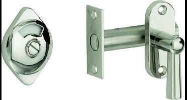 Toiletgarnituur - Nikkel gepolijst - Mi Satori - Mi Satori vrij / bezet Elegant messing glans nikkel