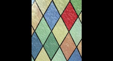 Patifix Raamfolie Glas In Lood Kleuren - Zelfklevend - 45x200 cm