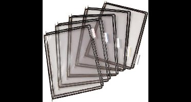 tarifold Zichtpaneel A4, Plastic, Zwart (pak 10 stuks)