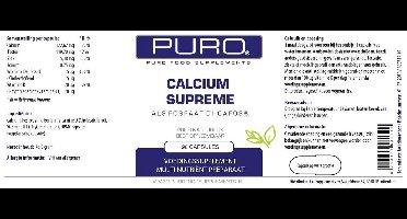 Puro Capsules Calcium Supreme