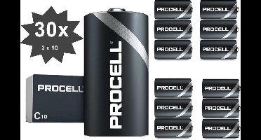 PROCELL  C/LR14 alkalinebatterij - 30 Stuks (3 pakjes a 10st) -