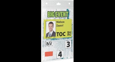 Badge durable event a6 transparant