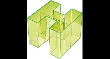 Pennenbak HAN Bravo 5-vaks transparant fel groen