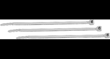 100 stuks - Kabelbinders wit 430 x 4,8 mm – tiewraps