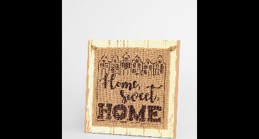 Paper Dreams Bordje Home Sweet Home 20 Cm Hout Naturel