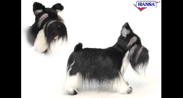 Hansa pluche Schnauzer hond knuffel 45 cm