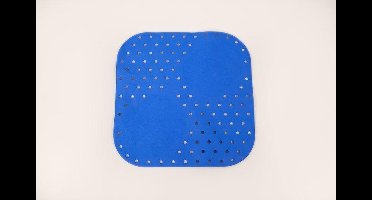 Anti slip mat 54 x 54 cm Atlantis - lichtblauw